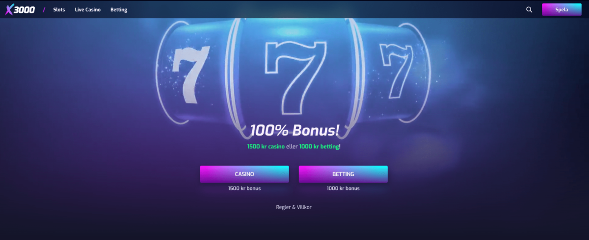 x3000 casino startsida